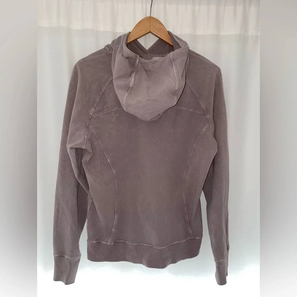 Lululemon scuba pullover women’s size 8 wash purple gray hoodie Lulu sweatshirt - Picture 3 of 4